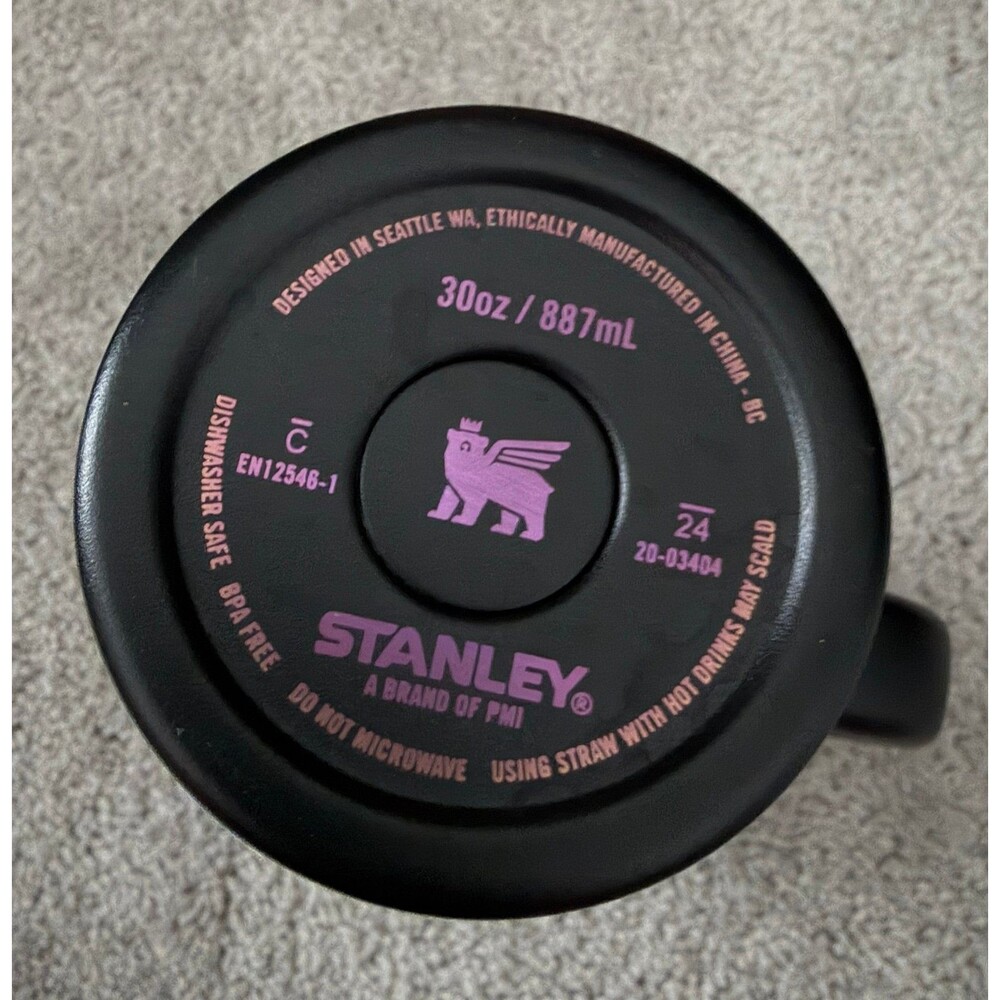 NEW 30 oz Authentic Holographic Chroma Black Stanley Cup Tumbler - Picture 3 of 4